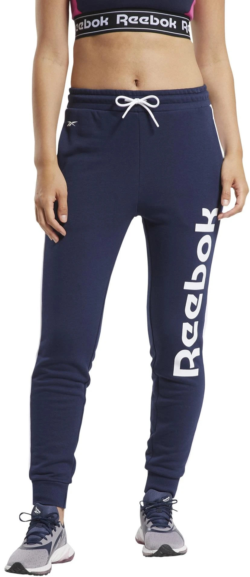 Reebok Kelnės Moterims Te Linear Logo Ft P Mėlyna FU2259
