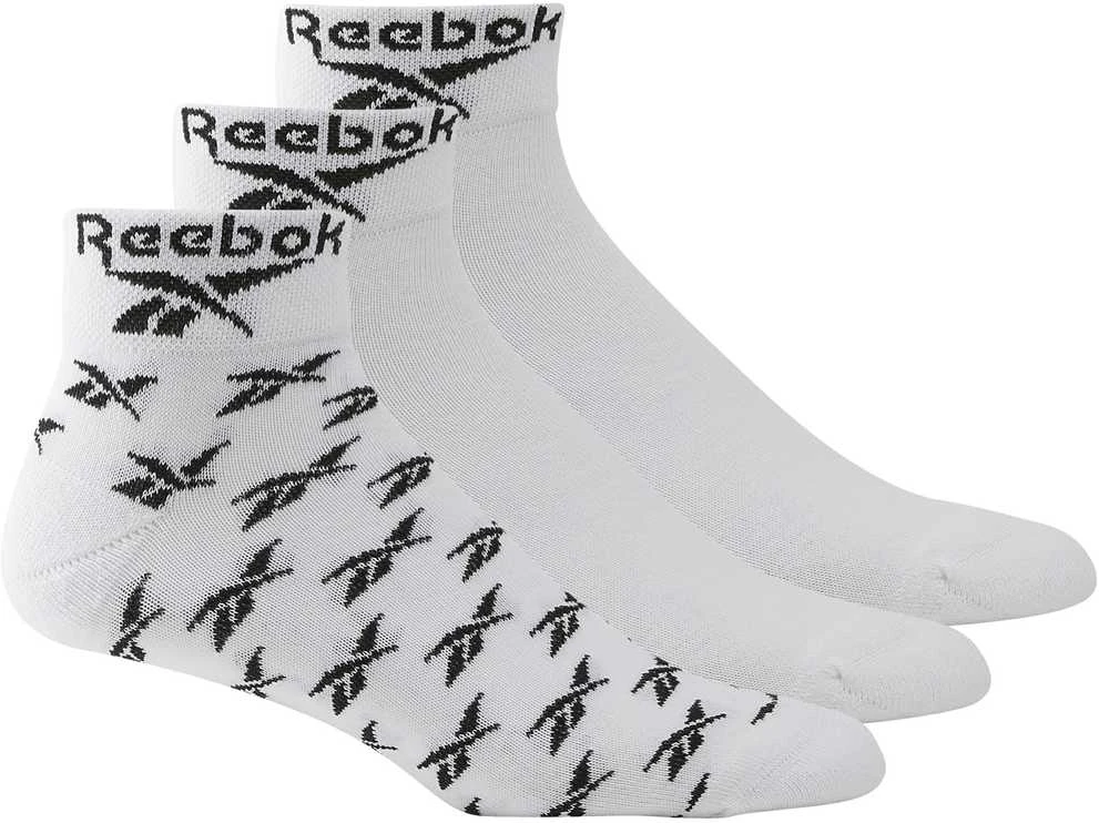 Reebok Kojinės Cl Fo Ankle Sock 3P Baltas