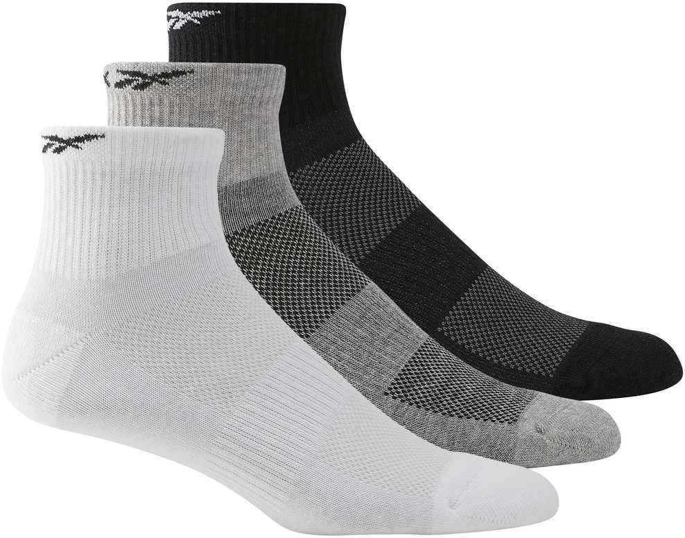 Reebok Kojinės Te Ank Sock 3p Baltas Juodas Pilkas H11292