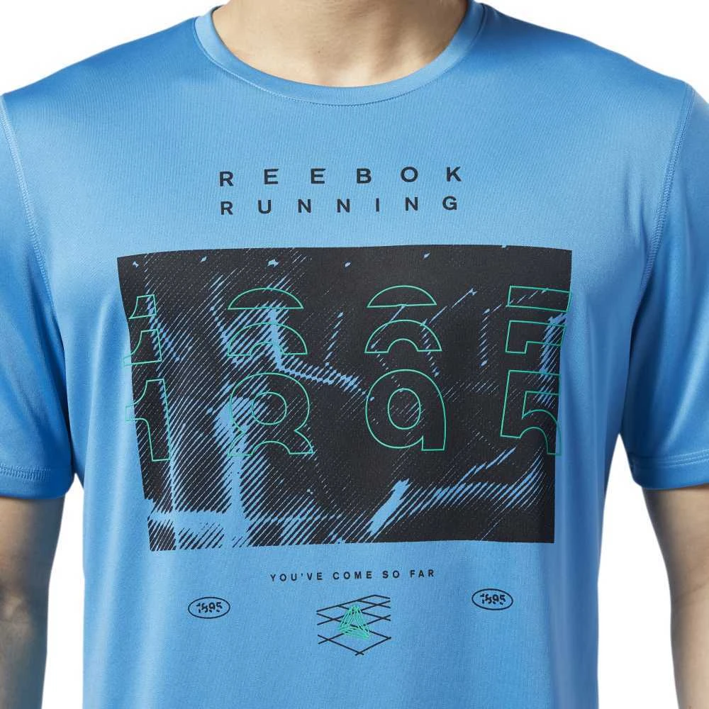 Reebok Marškinėliai Re Run Crew Tee Mėlyna EC2546