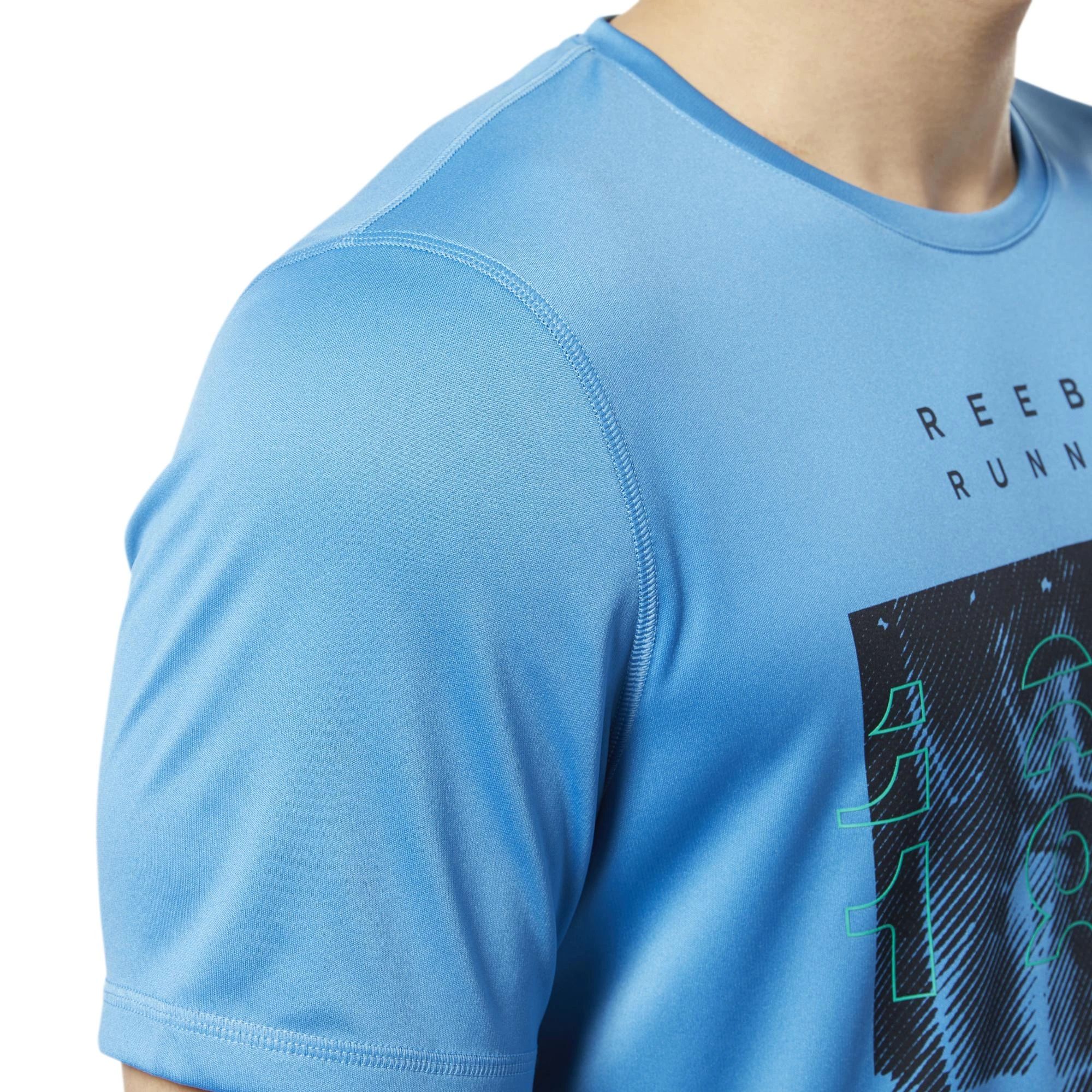 Reebok Marškinėliai Re Run Crew Tee Mėlyna EC2546