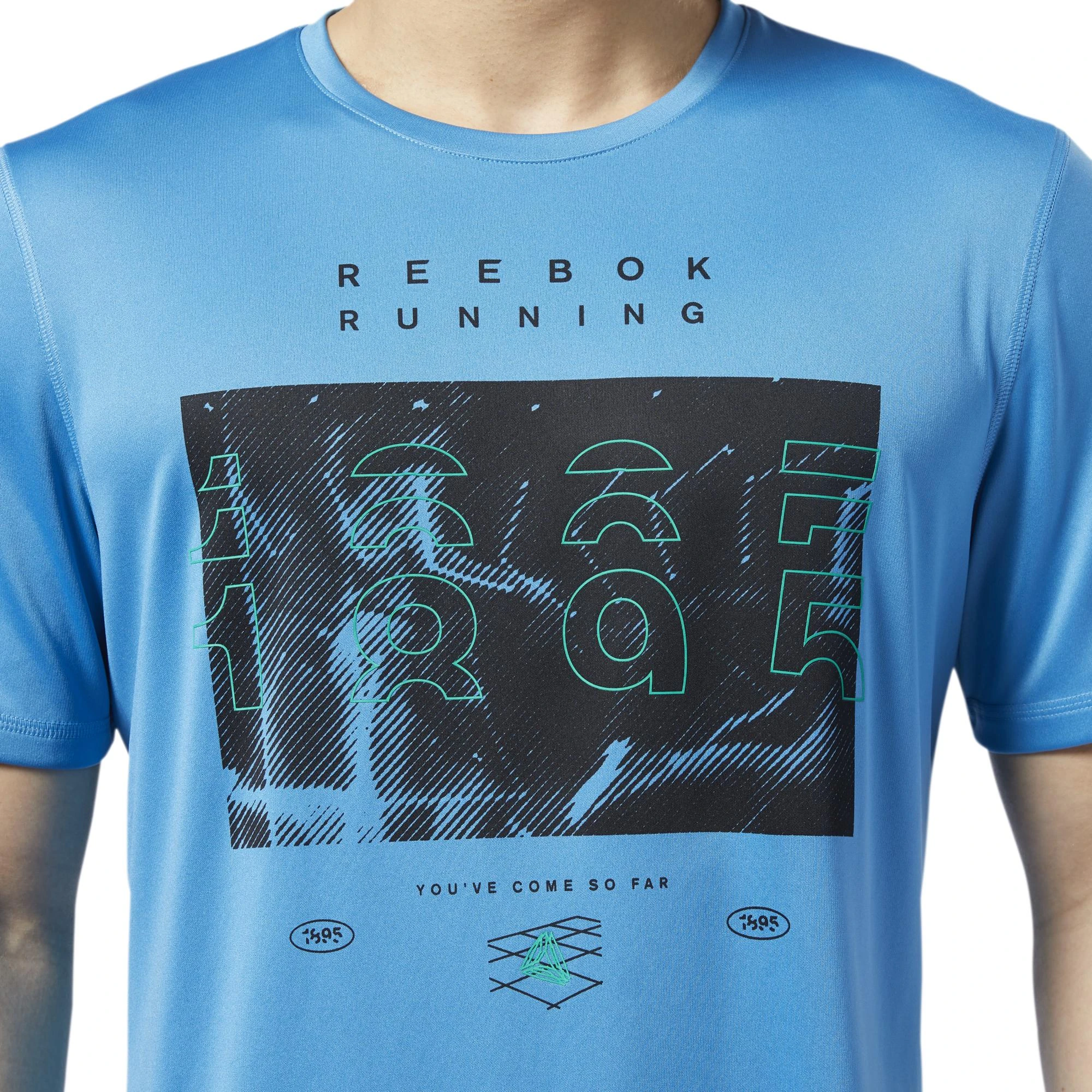 Reebok Marškinėliai Re Run Crew Tee Mėlyna EC2546