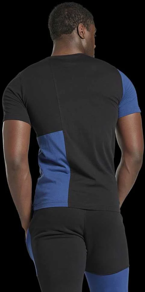 Reebok Marškinėliai Vyrams Panel Tee Mėlyna Juodas HG3198