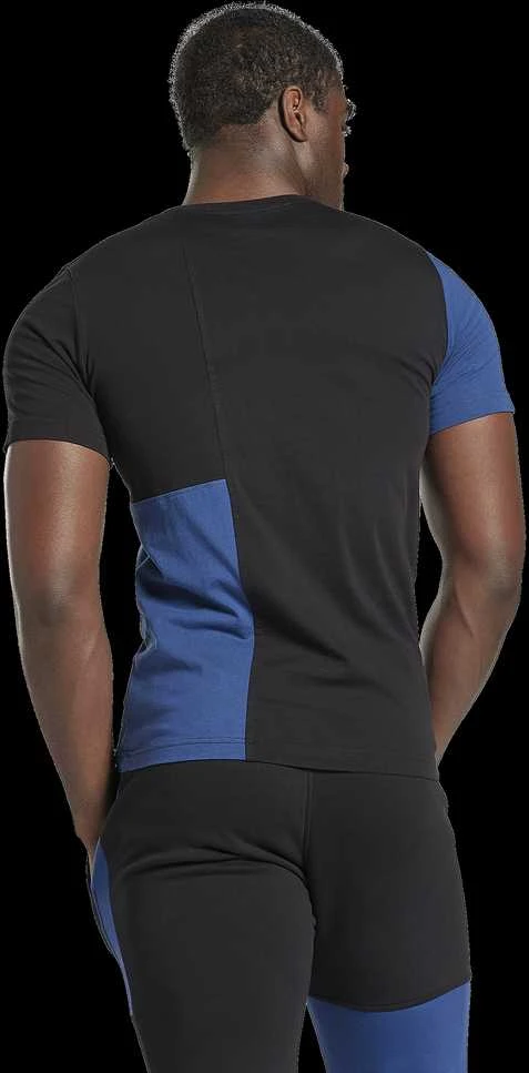 Reebok Marškinėliai Vyrams Panel Tee Mėlyna Juodas HG3198