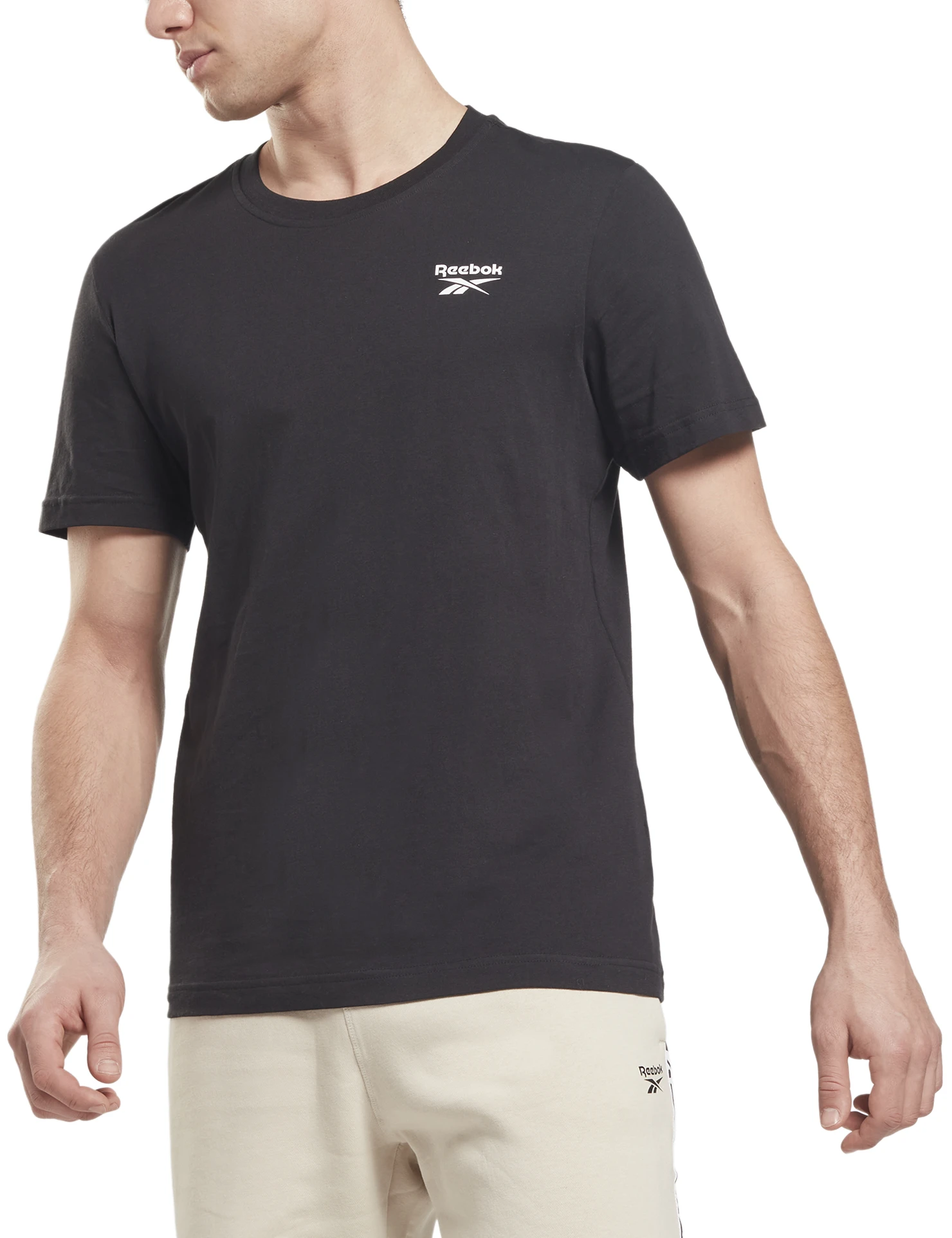 Reebok Marškinėliai Vyrams Ri Left Chest Logo Juodas HG4441