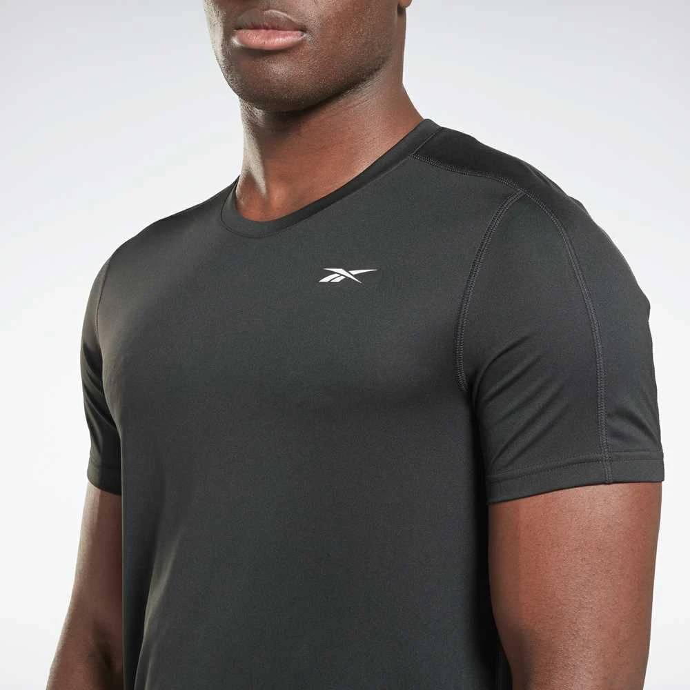 Reebok Marškinėliai Vyrams Ss Tech Tee Juodas 100057839