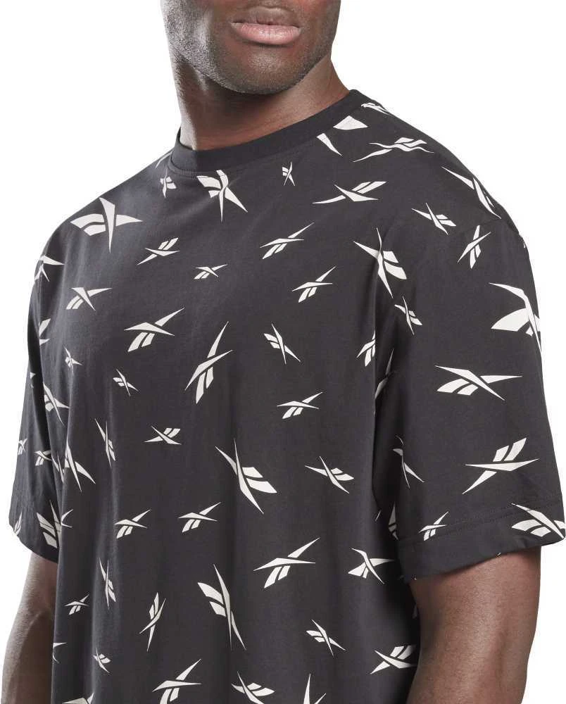 Reebok Marškinėliai Vyrams Te Aop Vector Tee Juodas GL3142