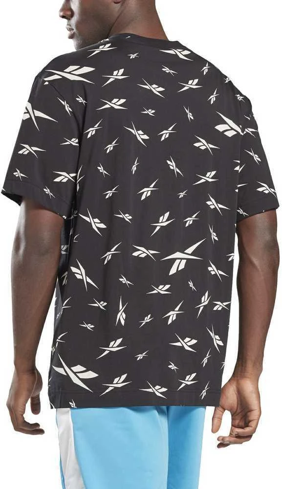 Reebok Marškinėliai Vyrams Te Aop Vector Tee Juodas GL3142