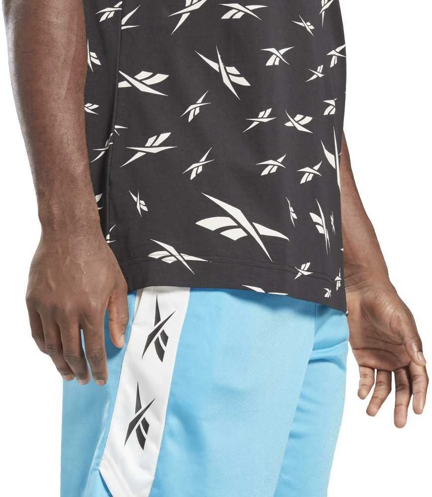 Reebok Marškinėliai Vyrams Te Aop Vector Tee Juodas GL3142