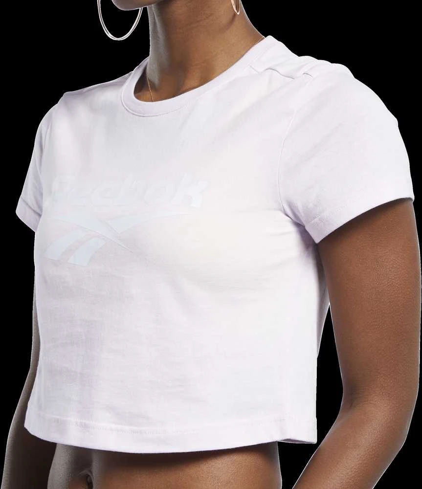 Reebok Palaidinė Moterims Classic Vector Crop Top Rožinė FJ3294