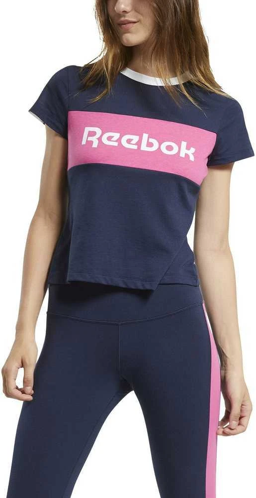 Reebok Palaidinė Moterims Te Linear Logo Deta Mėlyna