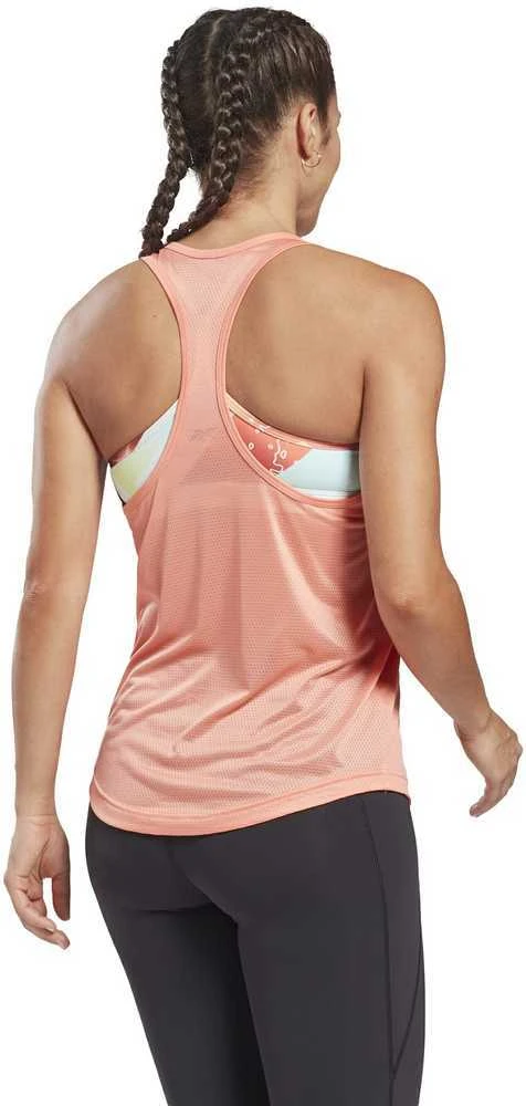Reebok Palaidinė Moterims Us Perform Mesh Tan Coral GI6554