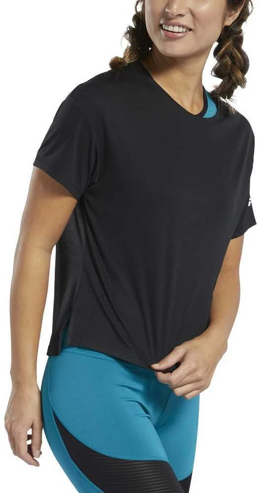 Reebok Palaidinė Moterims Wor Comm Poly Tee Juodas FQ0401