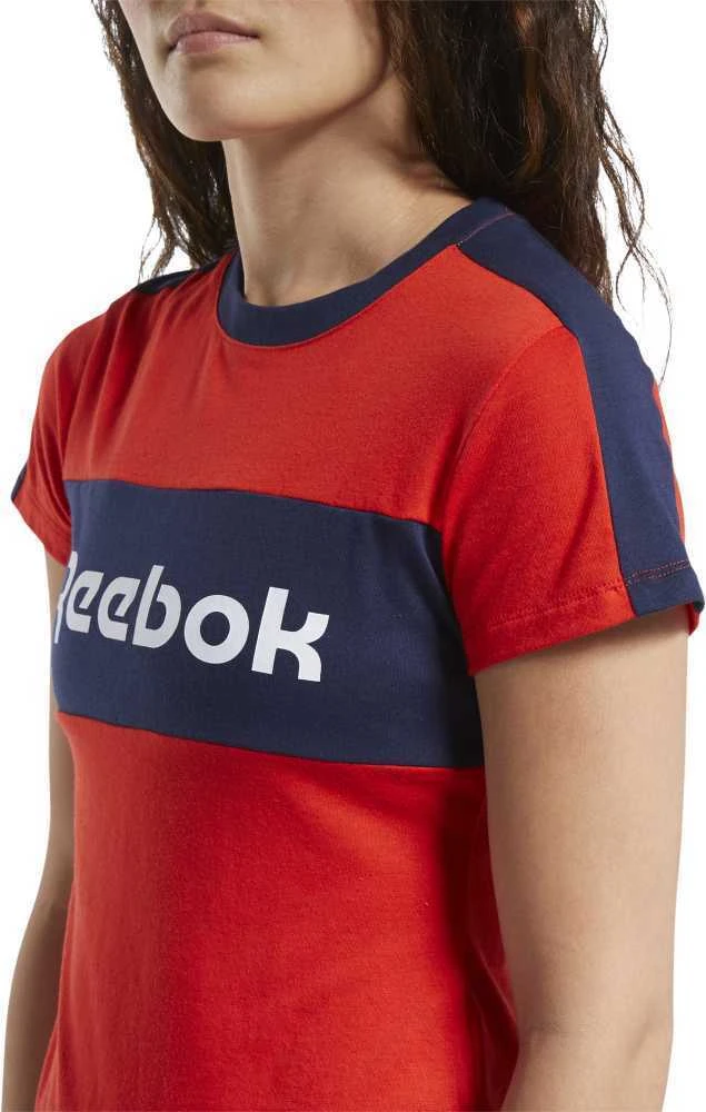 Reebok Palaidinė MoterimsTe Linear Logo Deta Raudona