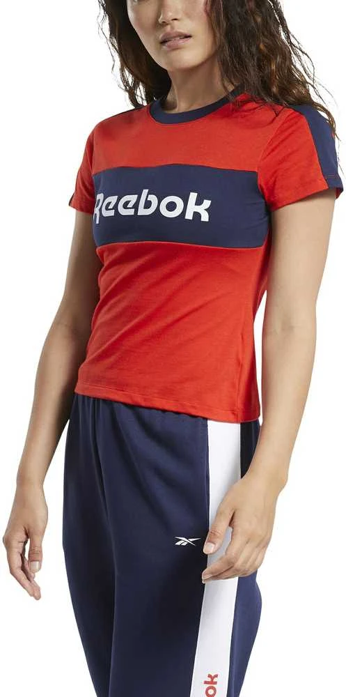 Reebok Palaidinė MoterimsTe Linear Logo Deta Raudona