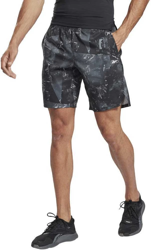 Reebok Šortai Vyrams Ts Epic Ltwt Aop Pilkas GJ6385