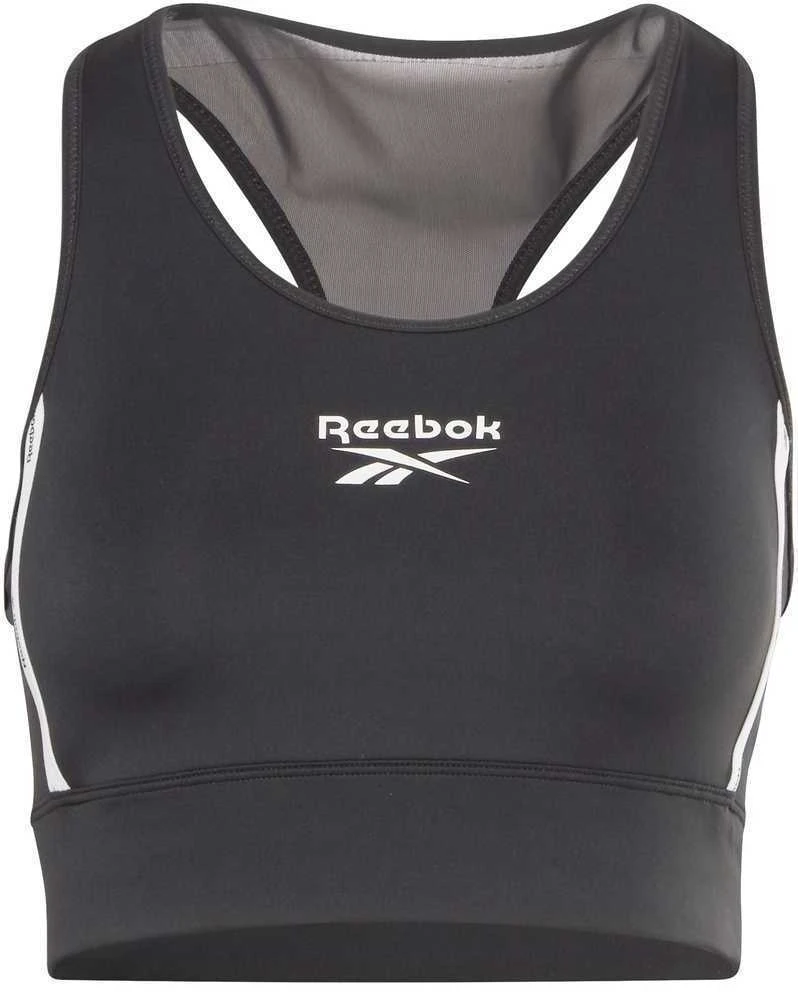 Reebok Sportinė Liemenėlė Moterims Piping Pack Bralett Juodas HD2818