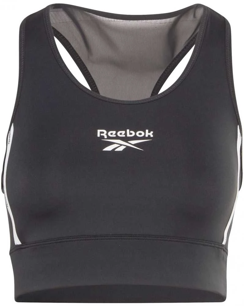 Reebok Sportinė Liemenėlė Moterims Piping Pack Bralett Juodas HD2818