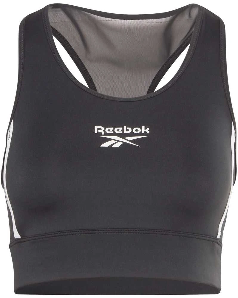 Reebok Sportinė Liemenėlė Moterims Piping Pack Bralett Juodas HD2818
