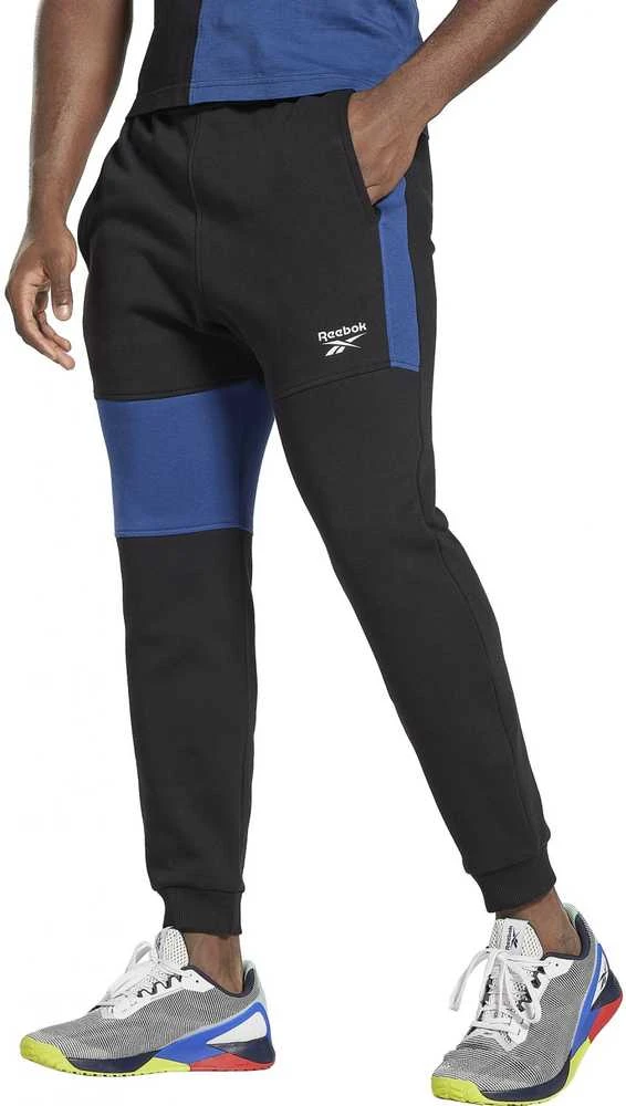 Reebok Sportinės Kelnės Vyrams Evostripe Crew Medium Mėlyna Juodas HG3191