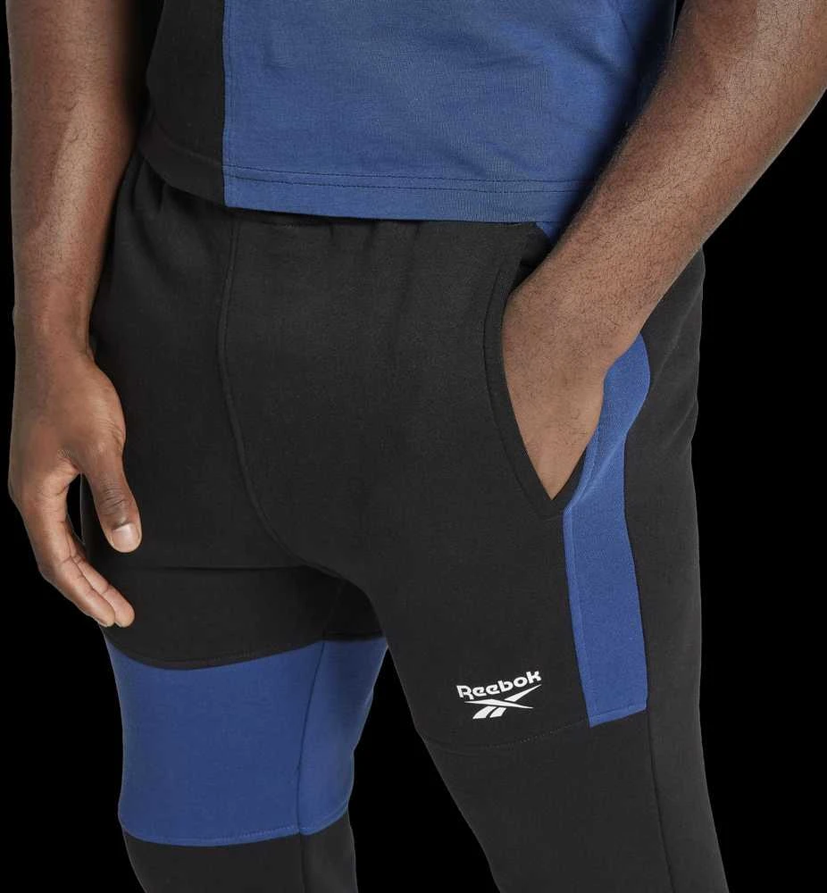 Reebok Sportinės Kelnės Vyrams Evostripe Crew Medium Mėlyna Juodas HG3191
