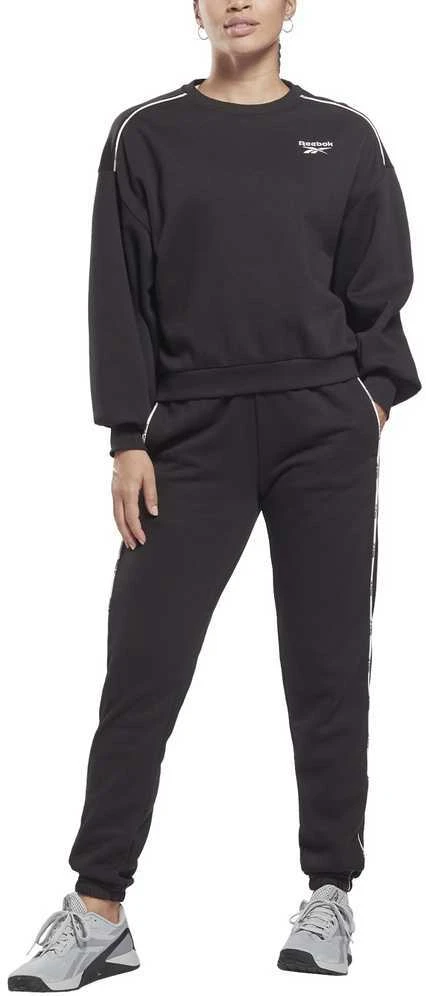Reebok Sportinis Kostiumas Moterims Piping Pack Tracksuit Juodas HB2338