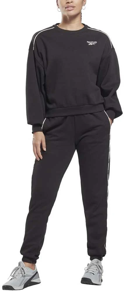 Reebok Sportinis Kostiumas Moterims Piping Pack Tracksuit Juodas HB2338