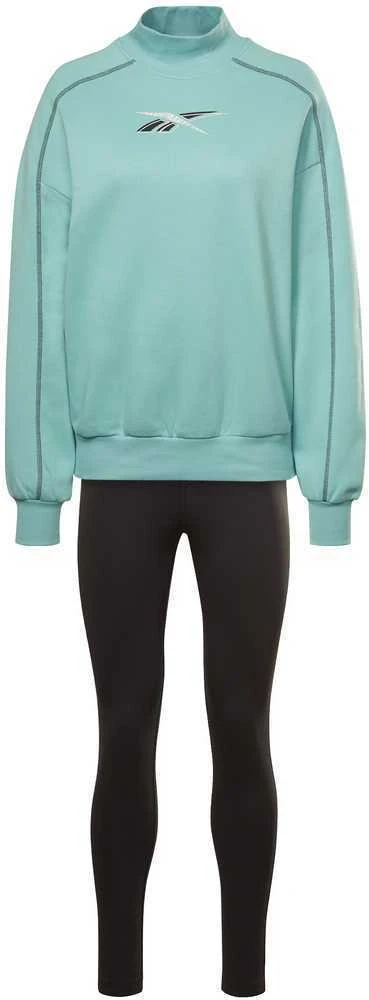 Reebok Sportinis Kostiumas Moterims Te MYT Tracksuit Juodas Žalias HH7711
