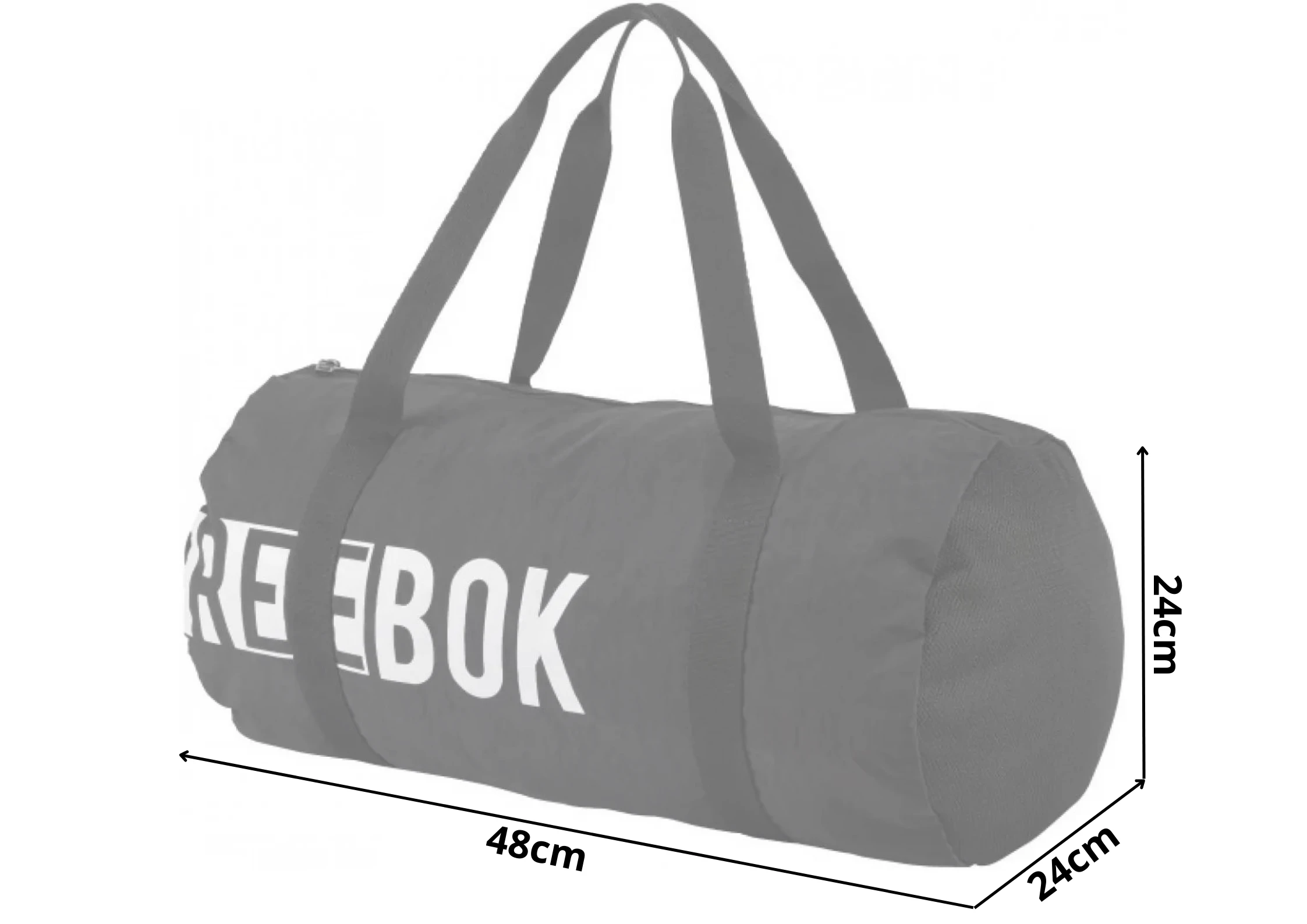 Reebok Sportinis Krepšys W Found Cylinder BA Juodas