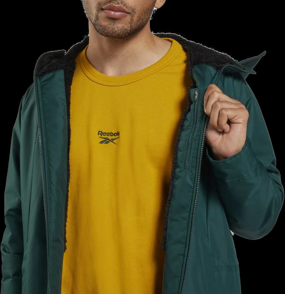 Reebok Striukė Unisex Ow Urban Feece Parka Žalias HI0919