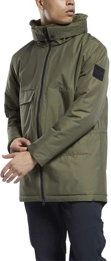 Reebok Striukė Vyrams Ow U Fl Parka Khaki