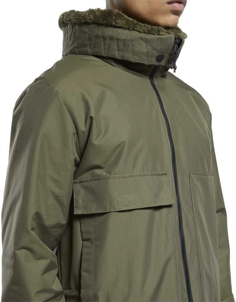 Reebok Striukė Vyrams Ow U Fl Parka Khaki