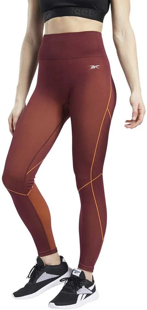 Reebok Tamprės Moterims Wor Myt Seamless 7/8 Maroon Burgundy GE3332