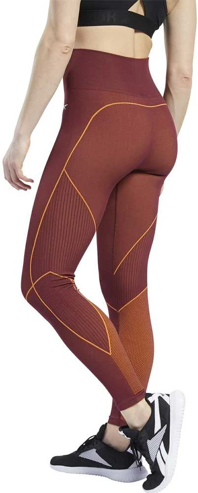 Reebok Tamprės Moterims Wor Myt Seamless 7/8 Maroon Burgundy GE3332