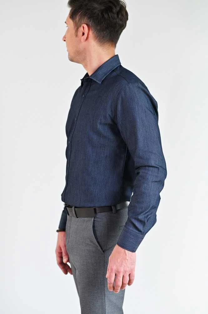 Semco Džinsiniai Marškiniai Vyrams Mėlyna 2.5XL-40619 10317