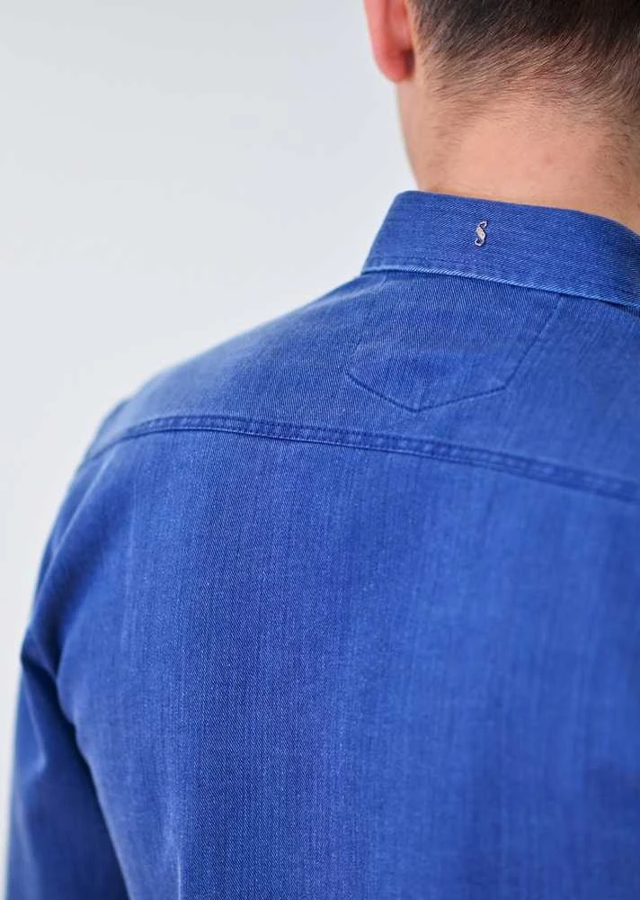 Semco Džinsiniai Marškiniai Vyrams Mėlyna 2.5XL-40635 10844