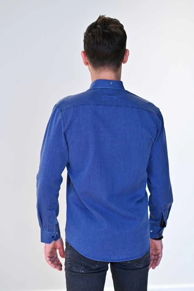 Semco Džinsiniai Marškiniai Vyrams Mėlyna 2.5XL-40635 10844