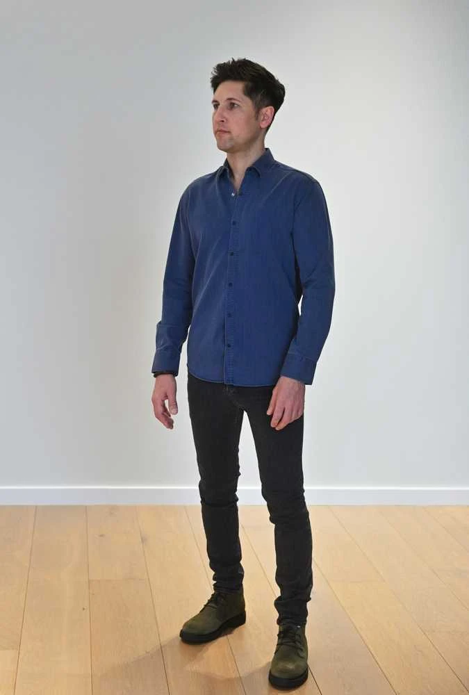 Semco Džinsiniai Marškiniai Vyrams Mėlyna 2.5XL-40635 10844