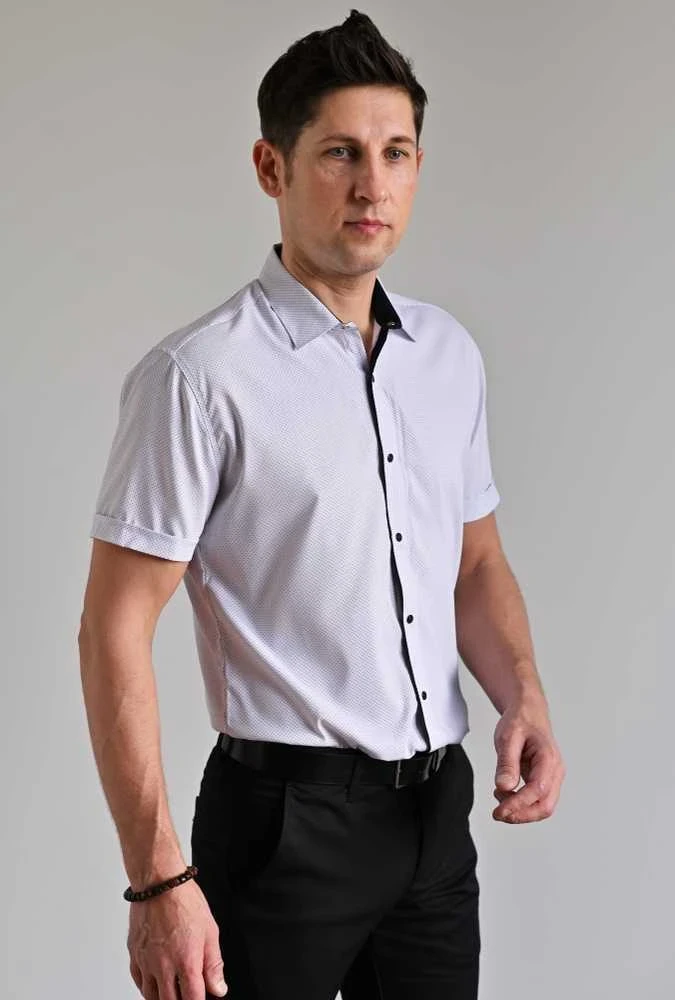 Semco Marškiniai Trumpomis Rankovėmis Vyrams Baltas 2.5XL-40501 3673