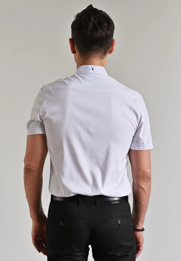 Semco Marškiniai Trumpomis Rankovėmis Vyrams Baltas 2.5XL-40501 3673