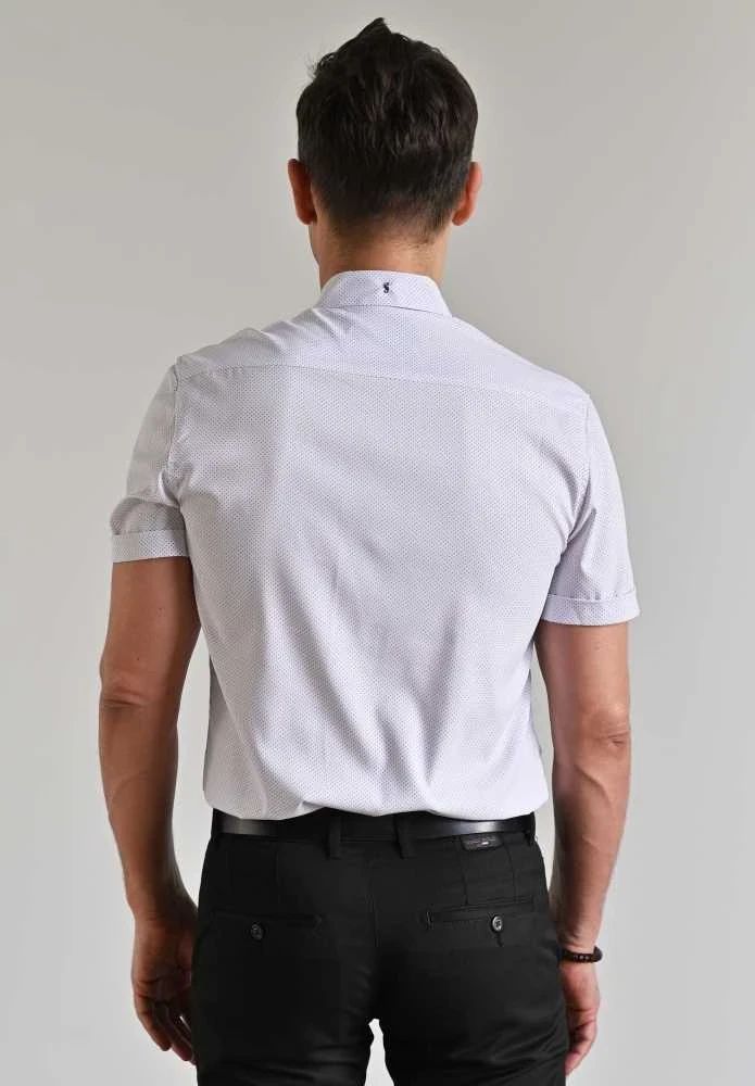 Semco Marškiniai Trumpomis Rankovėmis Vyrams Baltas 2.5XL-40501 3673