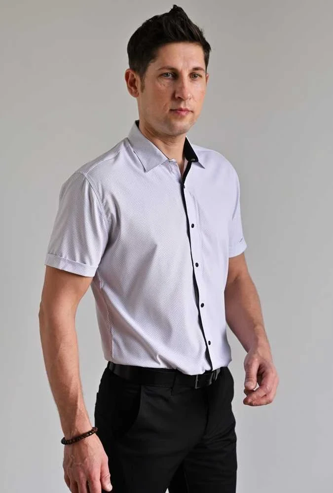 Semco Marškiniai Trumpomis Rankovėmis Vyrams Baltas 2.5XL-40501 3673