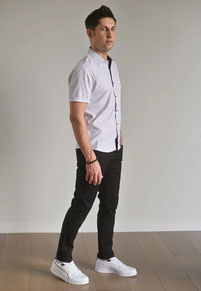 Semco Marškiniai Trumpomis Rankovėmis Vyrams Baltas 2.5XL-40501 3673
