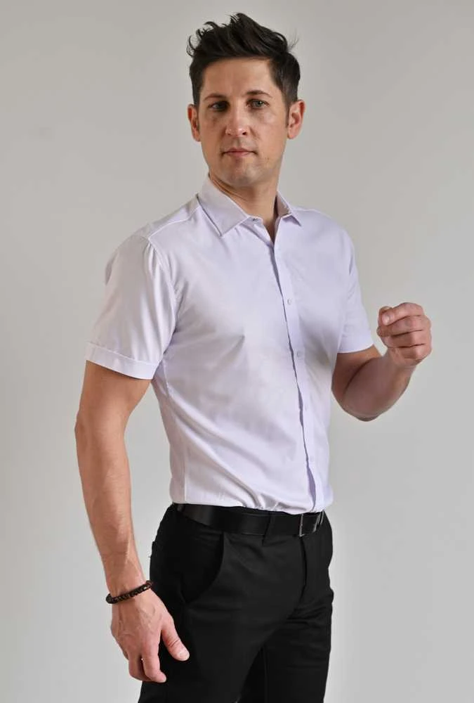 Semco Marškiniai Trumpomis Rankovėmis Vyrams Baltas 2.5XL-40516 10047
