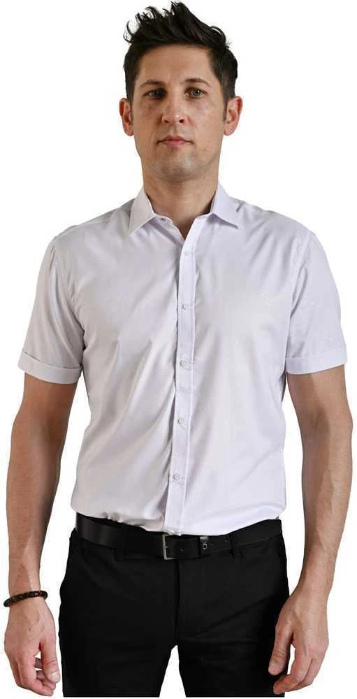 Semco Marškiniai Trumpomis Rankovėmis Vyrams Baltas 2.5XL-40516 10047