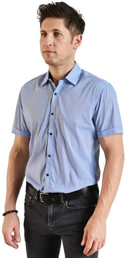 Semco Marškiniai Trumpomis Rankovėmis Vyrams Mėlyna 2.5XL-40501 9215