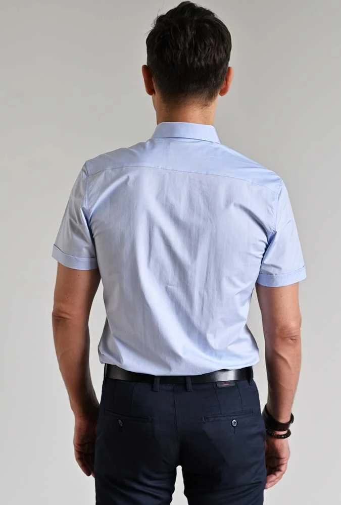 Semco Marškiniai Trumpomis Rankovėmis Vyrams Mėlyna 2.5XL-40502 6109