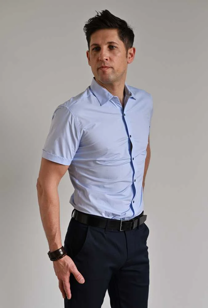 Semco Marškiniai Trumpomis Rankovėmis Vyrams Mėlyna 2.5XL-40502 6109