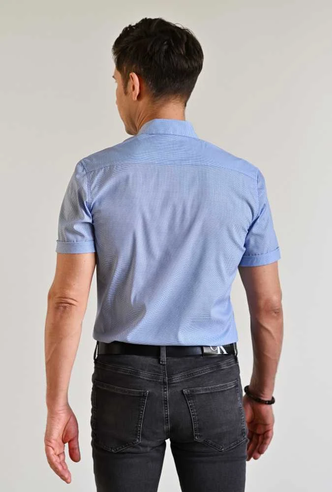 Semco Marškiniai Trumpomis Rankovėmis Vyrams Mėlyna 2.5XL-40501 9215