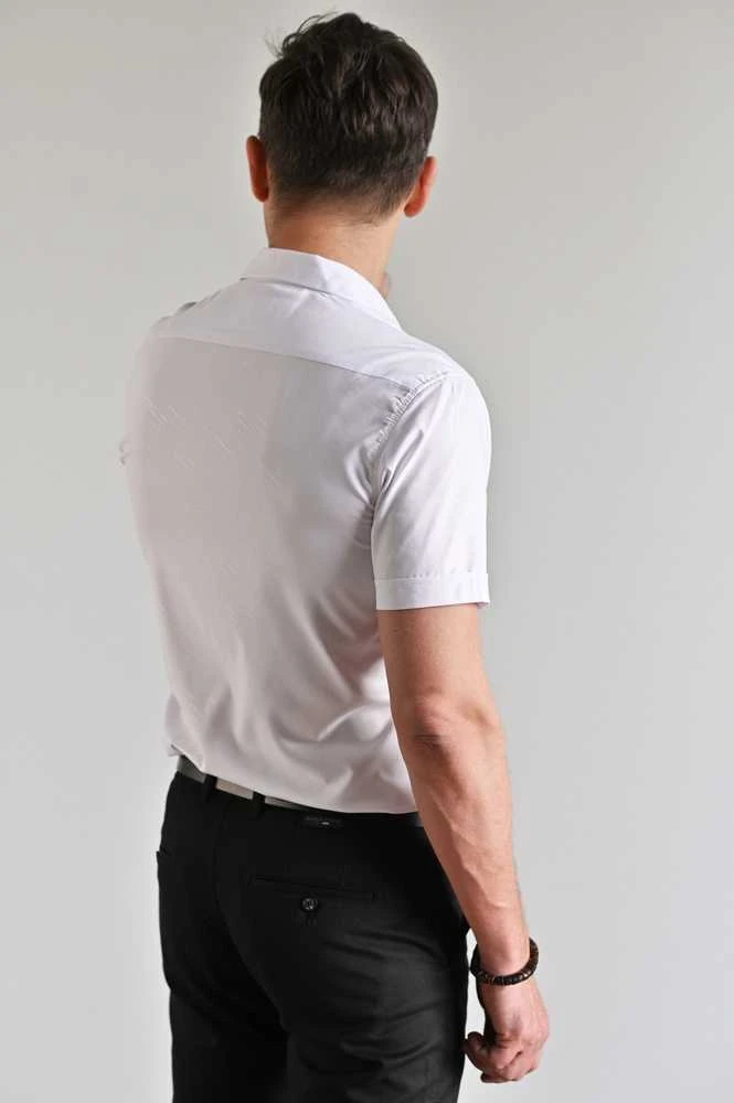 Semco Marškiniai Trumpomis Rankovėmis Vyrams Baltas 2.5XL-40516 10047